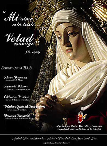 Cartel Oficial Cofradía de la Soledad 2005